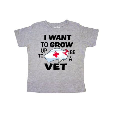 

Inktastic I Want To Grow up To Be a Vet Gift Toddler Boy or Toddler Girl T-Shirt