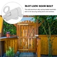 thumbnail image 4 of juego de pestillos de cierre automático con resorte para puerta, pestillo deslizante de seguridad, pequeño pestillo deslizante con tornillo para puerta de casa, armario, ventana, valla de madera, 4 of 7