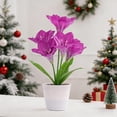 thumbnail image 2 of Artificial Purple Lily Fower Lamp - Artificial Potted Flower Light, Christmas Birthday Gifts for Women Wife Girlfriend Mom Anniversary Bedroom Bar Coffee Shop Night Light Lamp Home Decor, 2 of 15