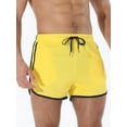 thumbnail image 4 of Men Quick Dry Athletic Shorts Multi-color Polyester Workout Training Short Pants With Zipper Pockets, 4 of 8