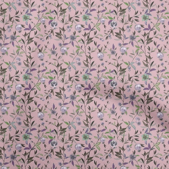 oneOone Cotton Silk Pink Fabric Asian Suzani Sewing Fabric By The Yard Printed Diy Clothing Sewing Supplies 42 Inch Wide