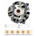 thumbnail image 6 of 13 Inch Round Placemats Set of 4, Sage Green Black Geometric Non Slip Heat Insulation PP Table Mats, Modern Art Abstract Grey Line Washable Place Mats for Kitchen Dining Party Table Decor, 6 of 7