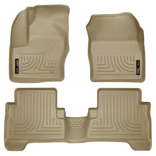 Husky Liners Front & 2nd Seat Floor Liners Fits 1318 CMax, 1318