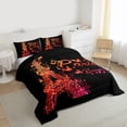 thumbnail image 3 of jejeloiu Chic Paris Architecture Twin Comforter Sets,Red Eiffel Tower Bedding Set For Girls Kids Reversible 2-Piece, 3 of 8