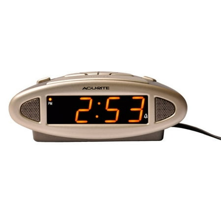 alarm clock acurite electric loud silver walmart