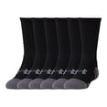 thumbnail image 4 of Under Armour Boys' UA Resistor III Crew Socks - 6-Pack YLG Black, 4 of 5