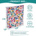 thumbnail image 3 of FORMRS 3 Ring Binder 1.5 inch with Pockets Set of 2 Clip Board 200 Sheets Capacity, Yellow Colorful Circles, 3 of 8