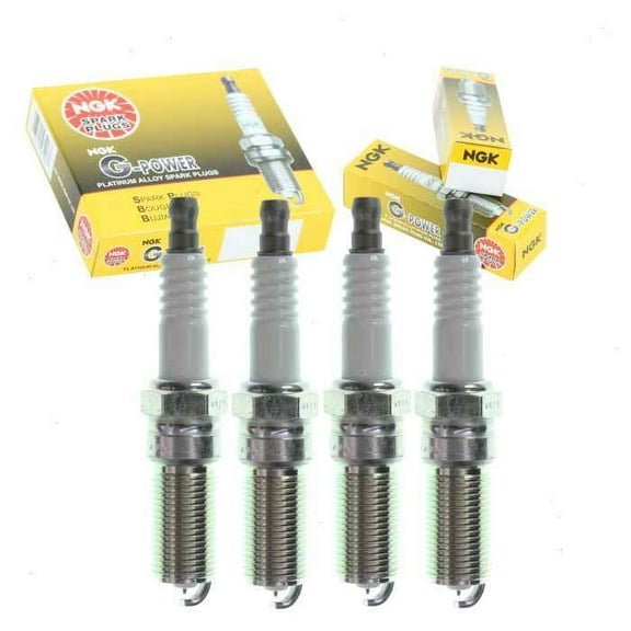 4 pc NGK G-Power Spark Plugs compatible with Buick Verano 2.0L 2.4L L4 2012-2017