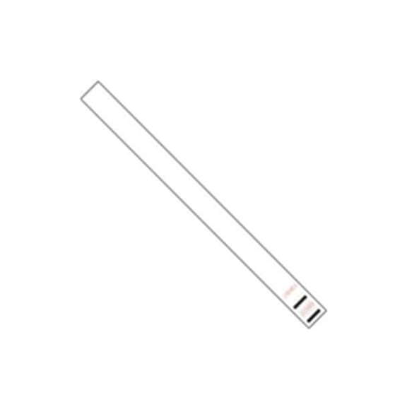 0.75 x 10 in. White Wristbands - Case of 500