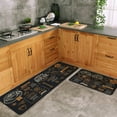 thumbnail image 6 of Farmhouse Coffee Kitchen Rugs Set of 2 Non Slip Vintage Coffee Kitchen Mats Home Decor Low-Profile Washable Floor Mat 17x47 Inch and 17x29 Inch, 6 of 6