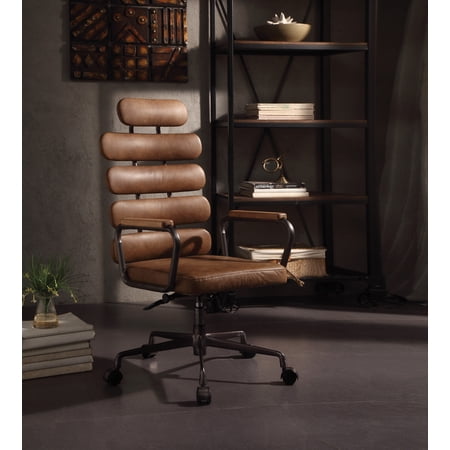 retro brown swivel office chair product