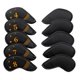 thumbnail image 5 of Juego de 10 fundas para palos de golf (4, 5, 6, 7, 8, 9, L, A, S, P, cierre adhesivo) Negro, 5 of 9