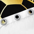 thumbnail image 5 of Football Curtains & Drapes,Gold Black Football Sports 30%-50% Blackout Curtains,Ball Game Window Curtains for Bedroom,Football Field Geometric Window Treatments 2 Panels 52"Wx63"L, 5 of 6