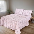 thumbnail image 2 of RUVANTI 100% Cotton Sheets – Queen Size Percale Bedding, Cooling & Breathable Floral Design, Durable with a Crisp, Soft & Comfortable Feel, 16" Deep Pocket, 4-Piece Set, Bouquet, 2 of 7
