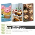 thumbnail image 4 of 100pcs Cupcake Baking Wrappers Printing Muffin Liners Dessert Baking Cups, 4 of 6