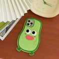 thumbnail image 3 of for iPhone 13 Pro Max Case Kawaii Phone Cases,Cute 3D Cartoon Cool Avocado with Sausage Mouth Soft Silicone Shockproof Protective Case Funny for iPhone 13 Pro Max Women Girls, 3 of 15