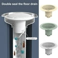 thumbnail image 2 of Kripyery Floor Drainer One-way Drainage Double Blockade Anti-odor Shower Floor Drain Backflow Preventer Valve Sewer Core Home Supply, 2 of 8