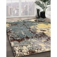 thumbnail image 3 of Ahgly Company Machine Washable Indoor Rectangle Abstract Ash Gray Area Rugs, 3' x 5', 3 of 7
