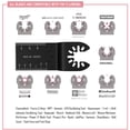thumbnail image 4 of Pluokvzr Wood Cutting Saw Blade Universal Oscillating Multitool Tool Mix Quick Releases Blades Set for Dewalt, Craftsman, Ridgid, Milwaukee, Rockwell, Ryobi, Bosch (15PCS), 4 of 10