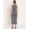 thumbnail image 7 of Moomaya Women's Printed Jumpsuit, Round Neck Sleeveless Wide Leg Cotton Jumpsuits, 7 of 7