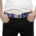thumbnail image 3 of Buckle-Down Belt, Seatbelt Buckle Belt, Stars Stripes Red Blue White, 30 to 44 Inches, 3 of 9