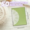 thumbnail image 4 of 50 piezas de papel para álbum de recortes hecho a mano, tamaño A6, tela de malla de morera, papel especial, suministros para diario de álbum de recortes, material de bricolaje, 4 of 7