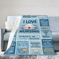 thumbnail image 2 of Nurse Gifts, Gifts for Nurses, Nurses Week Appreciation Gifts, RN Gifts for Nurses Blanket , Nursing Graduate Birthday Gifts, Nurse Practitioner Gifts 80x60, 2 of 6