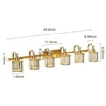 thumbnail image 5 of Danolapsi Crystal Gold Bathroom Vanity Light 3 Light Modern Bathroom Vanity Light Fixtures Over Mirror Modern Crystal Vanity Lighting, 5 of 8