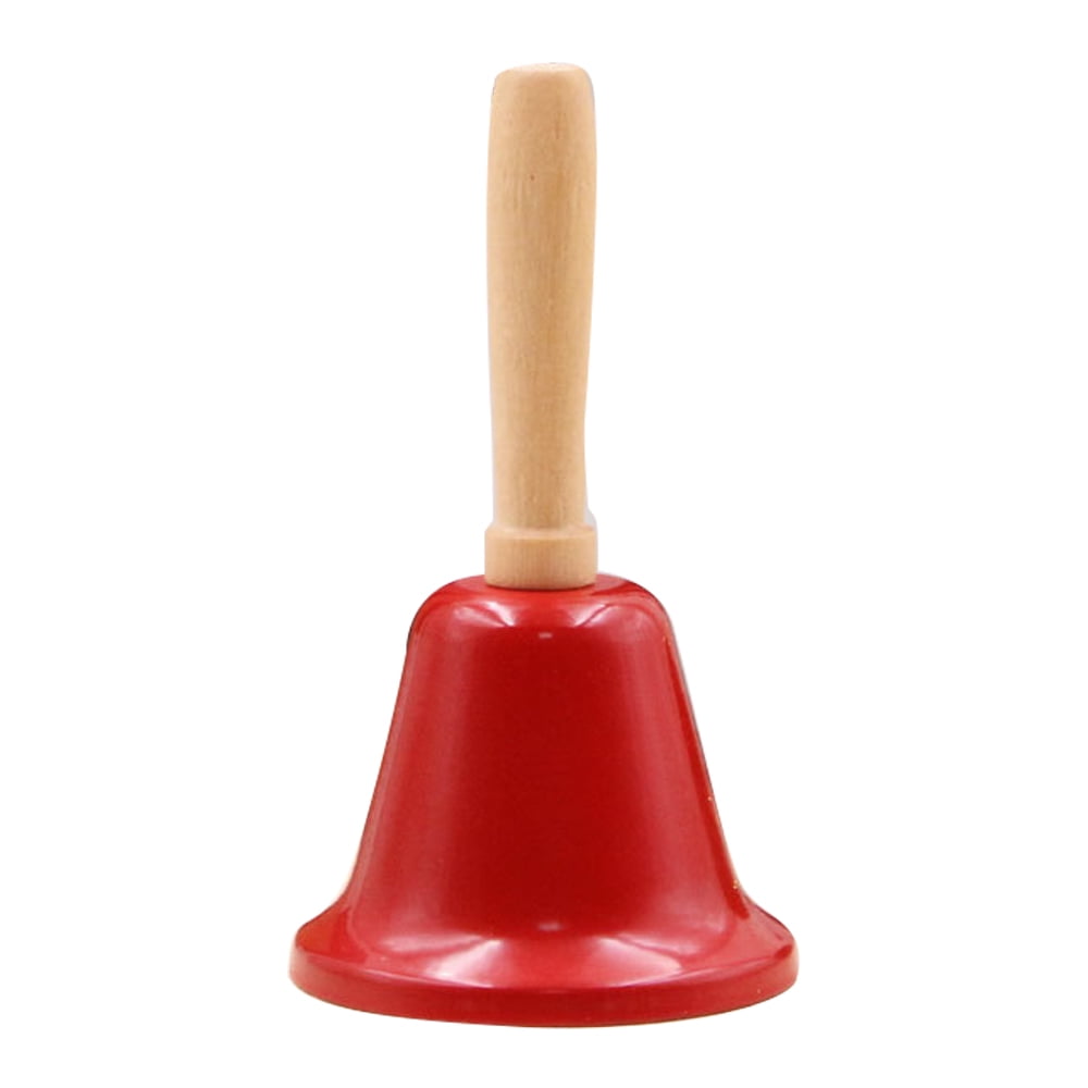 Loud Hand Call Bell with Wooden Handle，Christmas Jingle Bells