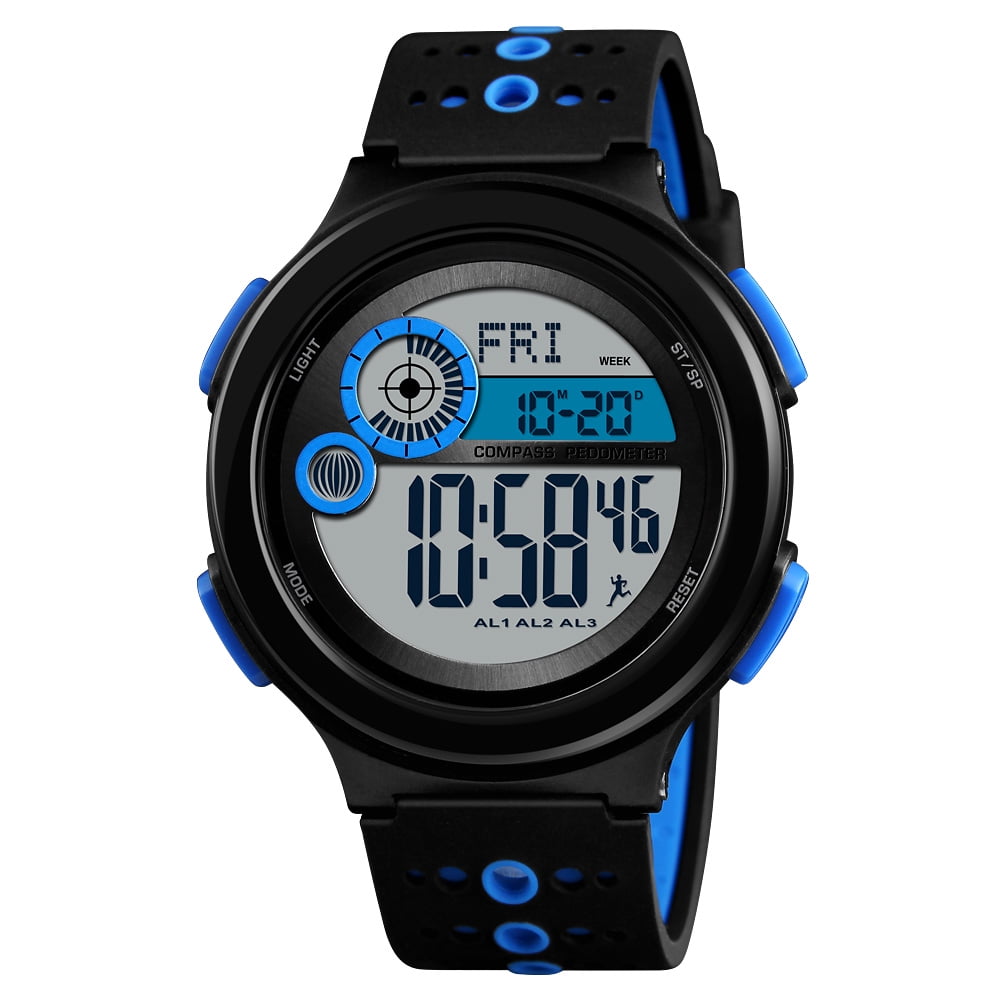 analog watch with backlight