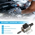 thumbnail image 3 of CVT Transmission Stepper Motor, High Precision Solenoid Motor, CVT Step Stepper Motor Replace for 2009-2012 Nis-san Alti-ma L4 2.5L Transmission Parts, Silver, 3 of 7