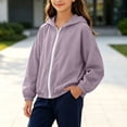 thumbnail image 6 of Acaics Girls Rain Jacket Waterproof lined Hooded RainCoats Windbreaker Size 3-16Y., 6 of 9