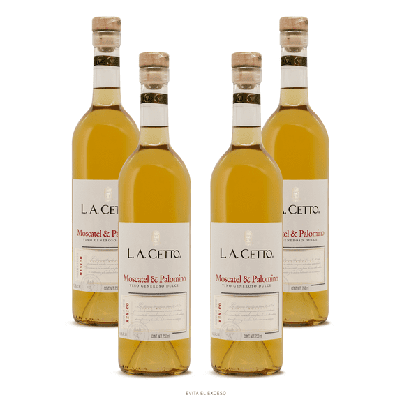 Vino de Postre Moscatel & Palomino 750ml Paquete de 4 Botellas