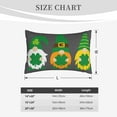 thumbnail image 6 of Balery Spring St Patrick’s Day Irish Gnomes Pillow Covers,Bed Pilowcases,Reversible Plush Throw Pillow Covers End Pillow Encasement,Pillow Case - 14"X20", 6 of 9