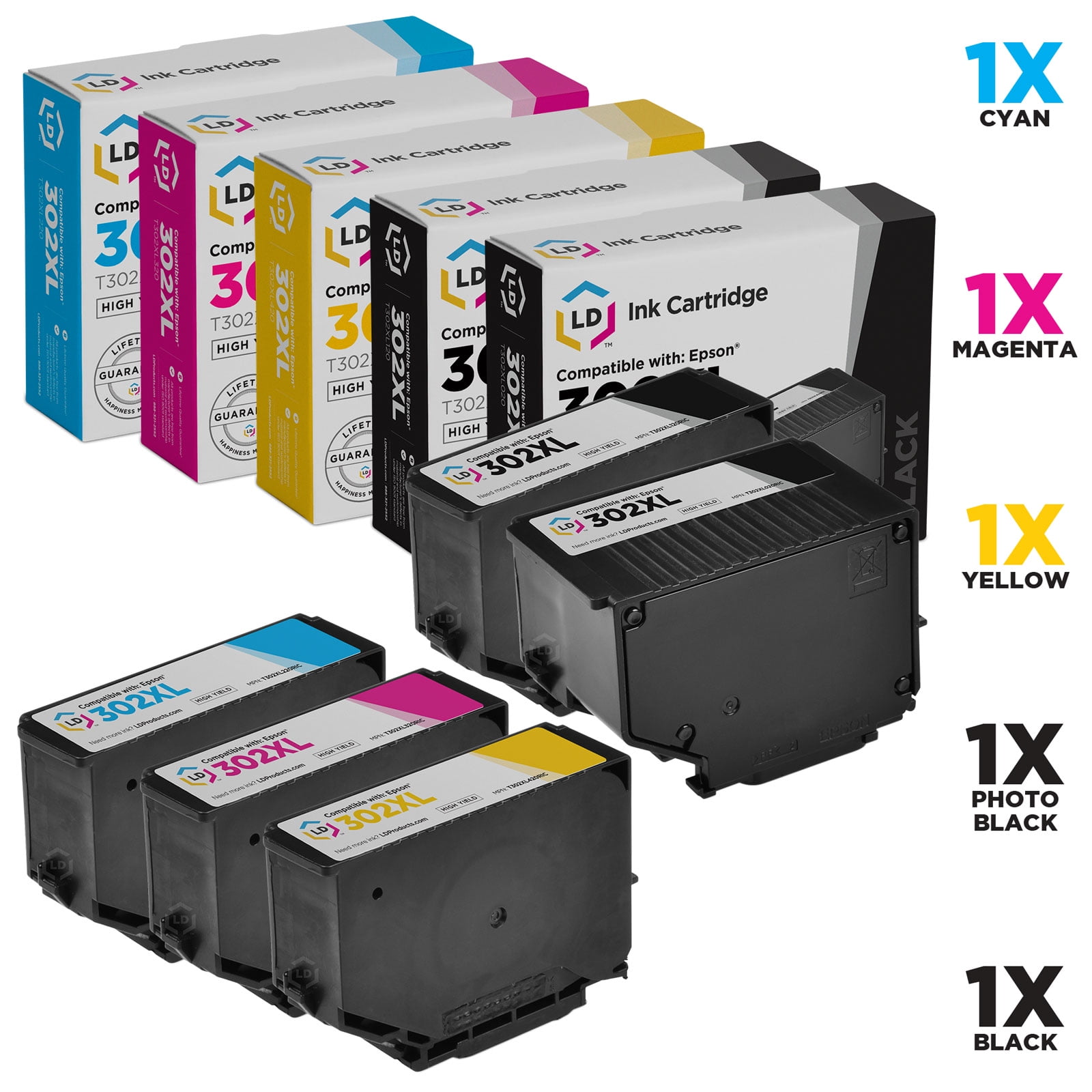 epson 302xl 5 pack