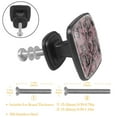 thumbnail image 2 of 4 Pcs Cabinet Handle Drawer Pulls Abstract Knobs with Screws Square Furniture Office Cabinet Knob Decoration, 2 of 5