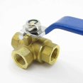 thumbnail image 3 of three way brass ball valve 1/2 inch connector and adapter, 3 of 5