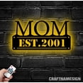 thumbnail image 3 of Craftnamesign Custom Man Trail Running Metal Wall Art LED Light, Personalized Runner Name Sign, 3 of 5