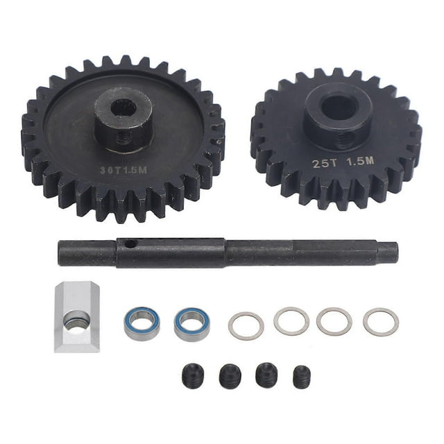 RC Transmission Gears Set 25T 30T 1.5M Harden Steel Metal Pinion Spur Gears for XRT 1/5 RC Car