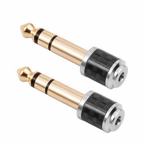 6.35mm Male to 3.5MM Female Jack Plug Mini Audio Adapter Headset Microphone Connector Aux Cable Adapter