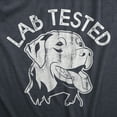 thumbnail image 2 of Womens Lab Tested T Shirt Funny Pet Puppy Labrador Retriever Joke Tee for Ladies (Heather Nacy - LAB) - M, 2 of 3