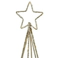thumbnail image 3 of 17.5" LED Lighted B/O Gold Glittered Wire Christmas Cone Tree - Warm White Lights, 3 of 5
