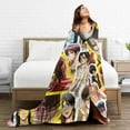 thumbnail image 6 of Blanket Eren Yeager Soft and Comfortable Wool Fleece Throw Blankets for Sofa Office car Camping Yoga Travel Home Decoration Cozy Plush Beach Blanket Gift, 6 of 9