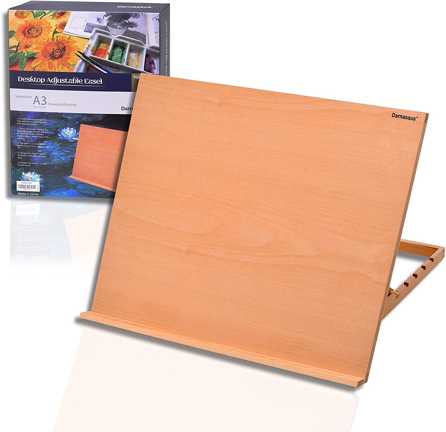 A3 Extra Large Adjustable Tabletop Painting Easel, 16.5 inch by 12.6 inch, Drawing and Sketching