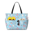 thumbnail image 1 of Fotbe Funny Cute Teeth Bolsa de Viaje para Playa - Resistente al Agua, Bolsa Tote de Gran Capacidad y Ligera con 7 Bolsillos para Mujeres y Hombres, 1 of 7