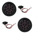 thumbnail image 4 of Anzio Smoke Lens 4" Round 12 LED Red Round Brake Stop Tail Light Cargo Semi Trailer Container Tractor Truck Bus (8pcs), 4 of 6