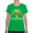thumbnail image 2 of Lets Get Ready to Stumble Funny St. Patricks Day Beer Design Women's T-shirt, 2 of 3