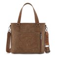 thumbnail image 6 of Wrangler Weatern Tote Bag for Women Medium Sized Aztec Handbags with Crossbody Strap, Horsehair-Brown, 6 of 6