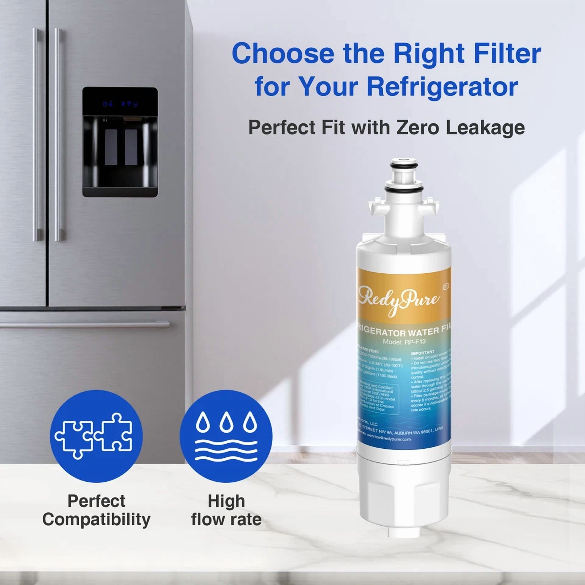 Fit For Lg Lt700P Adq36006101 Rfc0700A Rwf1200A 469690 Refrigerator Water Filter