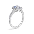thumbnail image 2 of Ethan Jewel Oval Cut 2.4 Ct VVS1/D Moissanite Ring - 14K White Gold Plated Solitaire Ring - Multi-Stone Stacking Engagement Ring - Silver Moissanite Beautiful Special Occasion Ring, 2 of 5